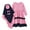 Pink, variant on Girls Summer Hijab Dress Toddler Baby Girls Musli𝗆 Dress Abaya with Hijab Ramadan Modest Robe Outfit Islami𝖼 Prayer Clothes Arabic Kaftan Khimar Robe
