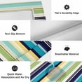 thumbnail image 6 of Blue Yellow Green Striped Outdoor Rug for Patio/Deck/Porch, Non-Slip Large Area Rug 5 x 7 Ft, Farmhouse Vintage Stripe Indoor Outdoor Rugs Washable Area Rugs, Reversible Camping Rug Carpet Runner, 6 of 8