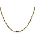 thumbnail image 2 of Primal Gold 14 Karat Yellow Gold 2.5mm Semi-Solid Curb Link Chain, 2 of 4