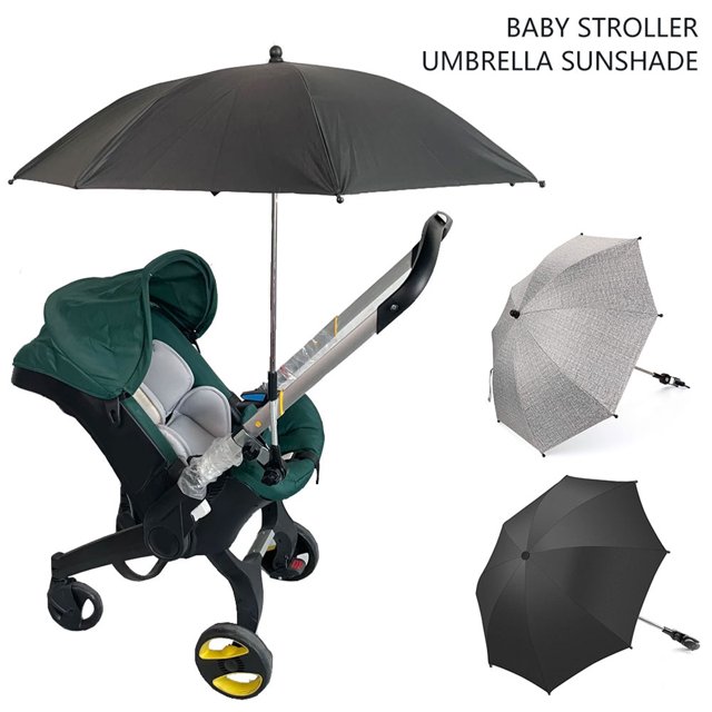Muyoka Paraguas para cochecitos de bebé con abrazadera ajustable Paraguas para cochecito de bebé a prueba de sol Buggy Paraguas parasol universal Protección UV Paraguas para cochecito desmontable con Muyoka Hogar