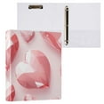 thumbnail image 3 of Valentine's Day Heart Diamond 3 Ring Binders 1.5 inch Hardcover File Folders with Interior Pockets A4 Size Organizer for School Office Hospital Set of 2, 3 of 8