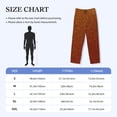thumbnail image 4 of Naloa Orange Glitter Pajama Pants Men, PJ Bottoms, Sleep & Lounge Pants-XX-Large, 4 of 6