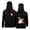 00-Black2210, variant on Tween Girl's Simple Ghost Pumpkin Print Hoodie Half Zip Long Sleeve Sweatshirts Halloween Hooded Sweatshirt,Black