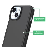 onn Protective Gel Phone Case for iPhone 17e / iPhone 16e / iPhone 15 / iPhone 14 / iPhone 13 - Black