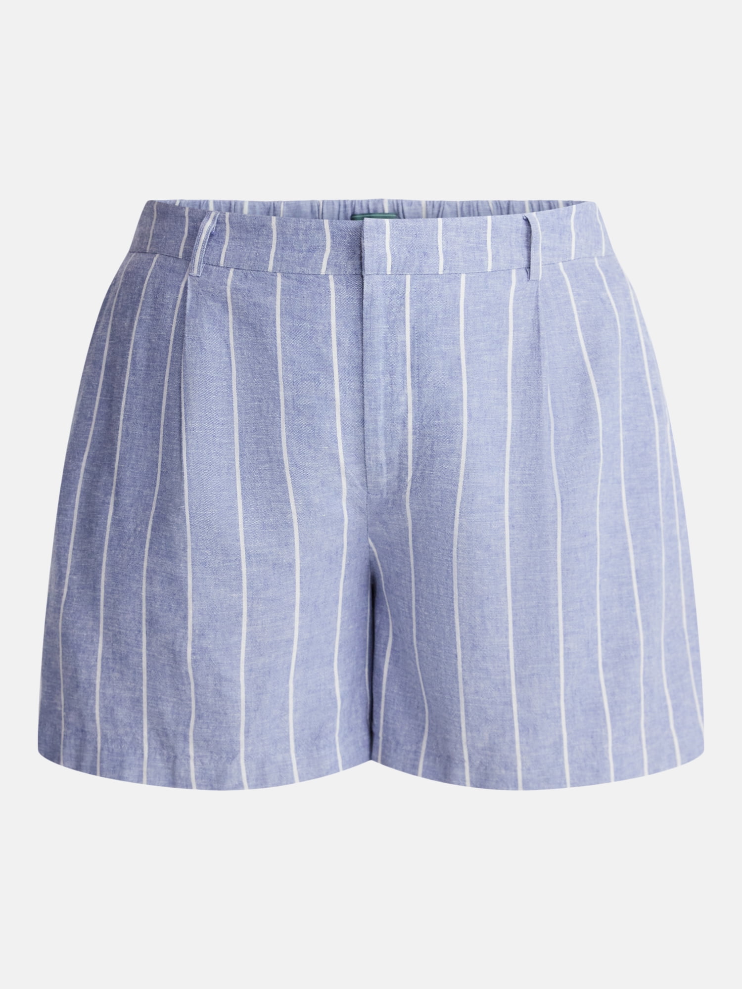 Terra & Sky Women's Plus Linen Blend Shorts, Sizes 0X-4X