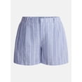 thumbnail image 5 of Terra & Sky Women's Plus Linen Blend Shorts, Sizes 0X-4X, 5 of 5