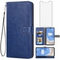thumbnail image 1 of Mobile Phone Cover for Oneplus-7t, Premium Flip Leather Wallet Mobile Phone Cover, [3 Card Slot] [Stand Function] [Magnetic Closure], 1 of 7