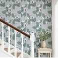 thumbnail image 2 of S4Sassy Self Adhesive Wallpaper, Bold Tulip Blossom Wallpaper, Green Diy Vinyl Wall Covering, Textured Peel And Stick Contact Paper For Entryway Accent Wall, Easy Home Decor Solution (25"X120"), 2 of 9