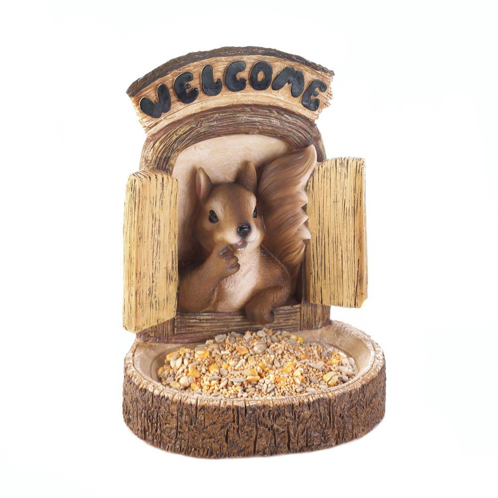 Welcome Squirrel Wall Hang Bird Feeder Walmart Com