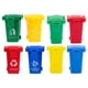 thumbnail image 1 of 8pcs Juegos de clasificación de la basura de la basura Desk Office Waste Can Mini basura de basura de basura de basura., 1 of 5