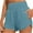 Light Blue, variant on Uaswgudfs ​Women's Running Shorts High Waist Active Fit - 3" Inseam Elastic Waist & Side Pocket Summer​ Light Blue XL
