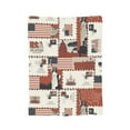 thumbnail image 7 of DouZhe Ultra-Soft Micro Fleece Lightweight Flannel Bed Blanket, American Elements Postcards Print Cozy Warm Throw Blankets, 50"x40", 7 of 7