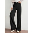 thumbnail image 3 of PRETTYGARDEN Wide Leg Pants Woman Spring Dressy High Waisted Casual Lounge Palazzo Pants Fall Flowy Work Trousers, 3 of 10