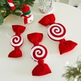 thumbnail image 1 of Caramelo De Terciopelo Adornos navideños de terciopelo rojo, 22 cm, decoración navideña para centros comerciales y árboles de Navidad (1 unidad) Rkxzt, 1 of 9