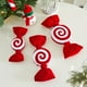 thumbnail image 1 of mfyjkho Adornos navideños de terciopelo rojo para árbol de Navidad, de espuma de vellón, en 3 tamaños (8,66, 11,02 y 12,99 pulgadas) para centros comerciales y eventos festivos., 1 of 7