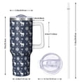 thumbnail image 2 of Christmas 40oz Tumbler– Stainless Steel Insulated Tumbler with Handle and Straw, Large Capacity Travel Cup for Hot & Cold Drinks, 2 of 7