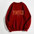 thumbnail image 6 of Holzkary Sweatshirts for Women Hoodies Pumpkin Season Sweatshirt Women Atumn Crewneck Tops Thanksgiving Pullover Graphic Printed Pullover Top Comfy Fall Winter Outfits Clothes 2025 Fashion Red M, 6 of 9