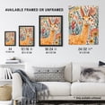 thumbnail image 3 of Artery8 Lady Llama with Colourful Flowers Watercolour Living Room Unframed Wall Art Print Poster Home Decor Premium, 3 of 3