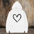 thumbnail image 6 of SGFCWSX Girls Oversized Heart Print Hoodie, Teens with Pocket Comfortable Soft Pullover Sweatshirt for Daily Casual Wear White Size 13-14 Years, 6 of 6