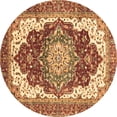 thumbnail image 1 of Ahgly Company Indoor Round Persian Brown Traditional Area Rugs, 3' Round, 1 of 4