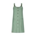 thumbnail image 4 of FcBaudy Camis Robe Sans Manches Col Rond, Robes pour Femmes, Robes d'Été pour Femmes Nouvelle Couleur Unie Robe Décontractée Ample et Confortable avec Bretelles Suspendues Robe Col Rond pour Femmes, 4 of 6