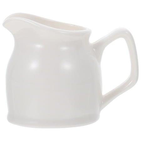 

1Pc Coffee Ceramic Cup Multi-functional Milk Cup Premium Sauce Cup (White)