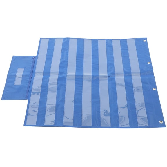 Classroom Hanging Pocket Chart Standard Polyester/PVC Words Sentence Strips Storage