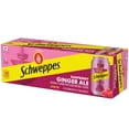 thumbnail image 5 of Schweppes Caffeine Free Raspberry Ginger Ale Soda Pop, 12 fl oz, 12 Pack Cans, 5 of 7