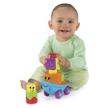 Fisher-Price Stack n Surprise Blocks Blockity-Pop Tugboat