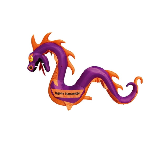 11' Air Blown Inflatable PURPLE Serpent Snake Dragon