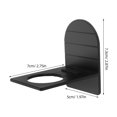 thumbnail image 2 of BESTYASH 3Ud Estante De Negro Para Con Montaje En Pared Y Soporte Ajustable De Aluminio Espacioso, 2 of 8
