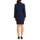 thumbnail image 3 of INSPIRAR CHIC Traje de Negocios de 2 Piezas para Mujeres, Blazer con Cuello y Botones, Falda Lápiz, Conjunto de Falda de Trabajo Talla S Azul Oscuro, 3 of 6