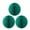 Green, Set of 3, variant on Wrapables® 10" Set of 3 Tissue Honeycomb Ball Party Decorations for Weddings, Birthday Parties, Baby Showers, and Nursery Décor, Orange