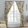 thumbnail image 4 of Global Trends Amanda Floral Curtain Panel, Set of 2, 84-inch L, White, 4 of 5