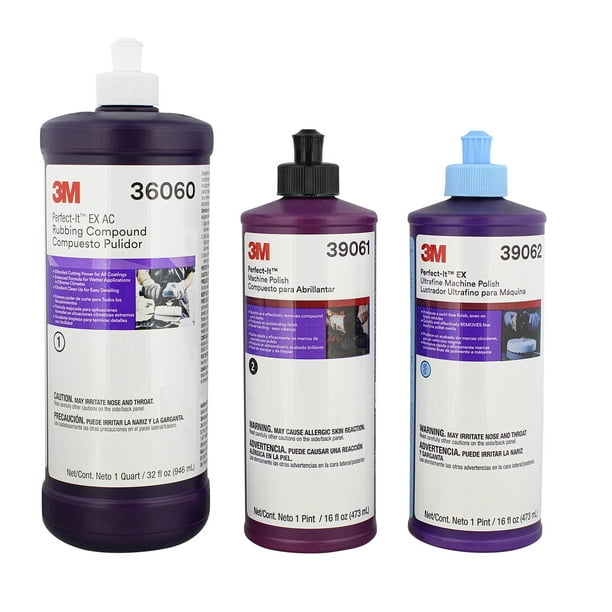 3M PerfectIt EX Buffing & Polishing Compound Kit (36060/39061/39062