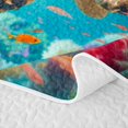 thumbnail image 5 of Erosebridal Ocean Animal Bed Spread Queen, Coastal Dog Queen Coverlet Set, Polka Dots Reversible 3 Pieces, 1 Quilt and 2 Pillowcases, 5 of 7