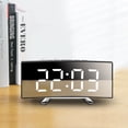 thumbnail image 3 of YAOMOBB Eye-catching LED Numerals Clock LED Digital Alarm Clock with Curved Screen Sleek Design 24H Snooze Clock for Home Bedroom, 3 of 7