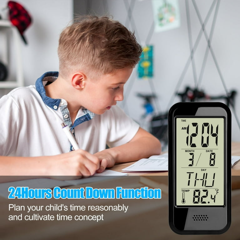 Digital Alarm Clock Hygrometer Thermometer Indoor Humidity Monitor