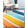 thumbnail image 2 of Unique Loom Estrella Abstract Modern Area Rugs, Blue, 2 of 8