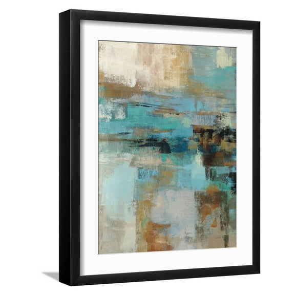 Art.com Morning Fjord III Art Print by Silvia Vassileva, Black Frame Wall Art, 17" x 21"