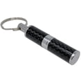 thumbnail image 5 of Bullet Cigar Punch Cutter Key Chain - Polished Carbon Fiber & Chrome, 5 of 6