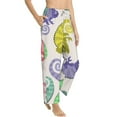 thumbnail image 2 of Bingfone Pajamas For Women,Cute Chameleons Pajama Pants With Pockets-Large, 2 of 9