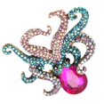thumbnail image 4 of Broche Enrouleur de Tentacule, Broche Pieuvre Tête Violette Inaltérable pour Banquet, 4 of 8