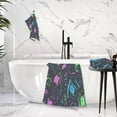 thumbnail image 6 of Colorful Party Theme Pattern 2 Piece Cotton Bath and Face Towel Set Soft and Absorbent, for Beach Pool Bathroom, 6 of 7