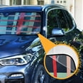 thumbnail image 3 of Yayeee Car Windshield Sun Shade Universal Fit Front Visor Protector, Green Plaid, 3 of 8