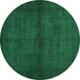 thumbnail image 1 of Ahgly Company Indoor Round Abstract Green Contemporary Area Rugs, 7' Round, 1 of 1