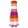 thumbnail image 5 of Lesbian (new) Pride Large Flag Print Long Dress Long dress woman summer dress for women, 5 of 6