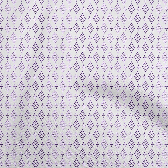 oneOone Cotton Jersey Violet Fabric Block Sewing Fabric By The Yard Printed Diy Clothing Sewing Supplies 58 Inch Wide-KY