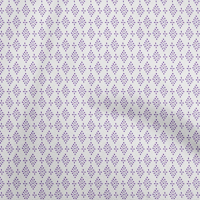 oneOone Polyester Spandex Violet Fabric Block Fabric For Sewing Printed Craft Fabric By The Yard 56 Inch Wide-TP
