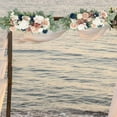 thumbnail image 3 of Guirnalda de flores colgantes para boda, arco de flores, rosas artificiales de ratán para pared Azul rosado, 3 of 7